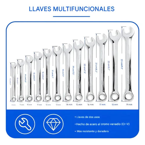Set Juego Herramientas Dados 1/4 3/8 1/2 Caja 216 Piezas