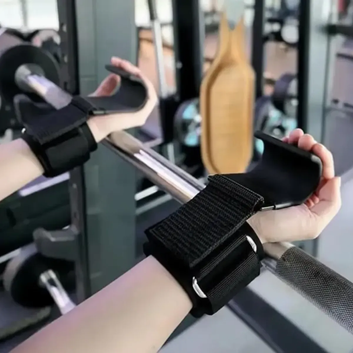 Correa De Levantamiento Pesas Ganchos Straps Gym Muñequera