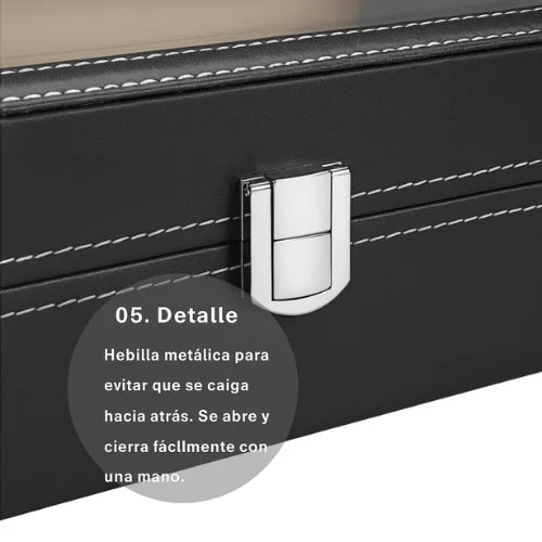Caja Organizadora Relojes Estuche Porta Reloj Exhibidor 10pc