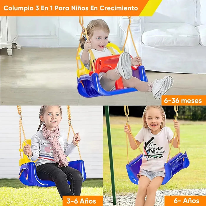 Columpios Infantiles Asiento Columpio Terraza Ajustable 3en1