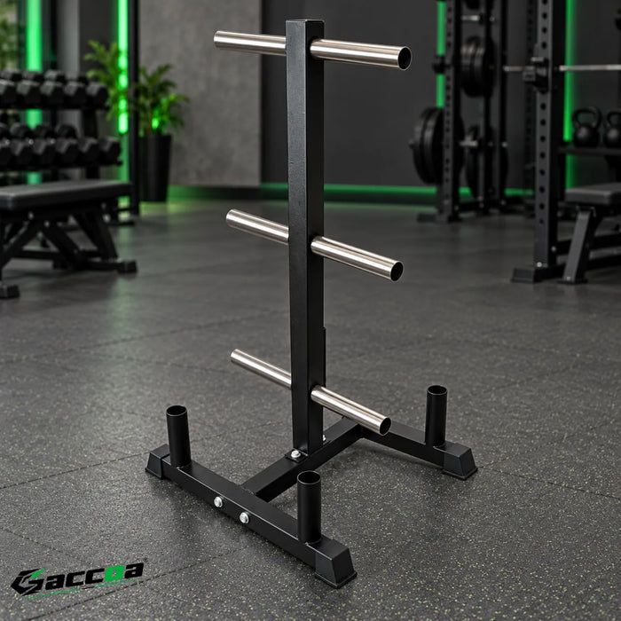 Rack Barras Discos Olímpicos Vertical Gimnasio Profesional