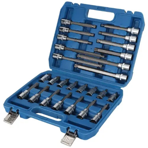 Kit Dados Torx Llave Punta Estirada Estrella Automotriz 26pc
