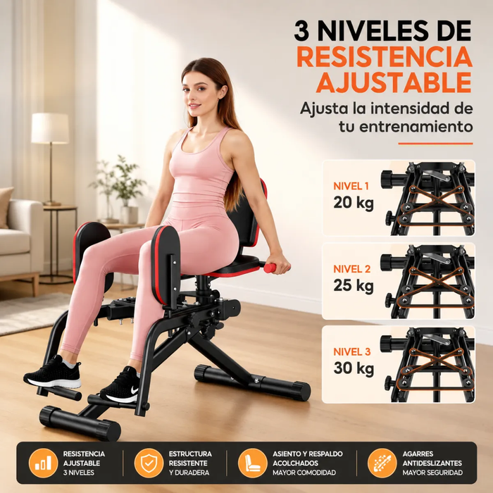 Banco Multifuncional De Abductores Fitness Pierna Cadera Gym