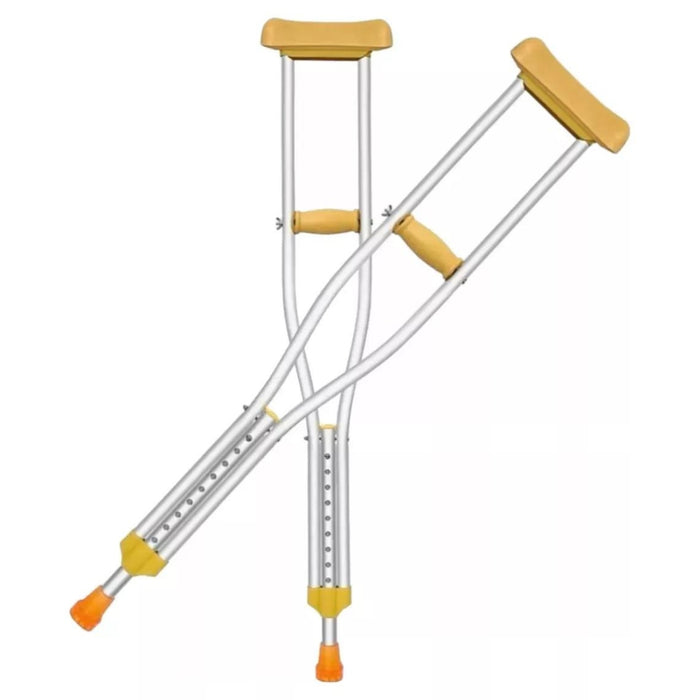 2 Baston Muletas Axilares De Aluminio Regulables Ortopedicas