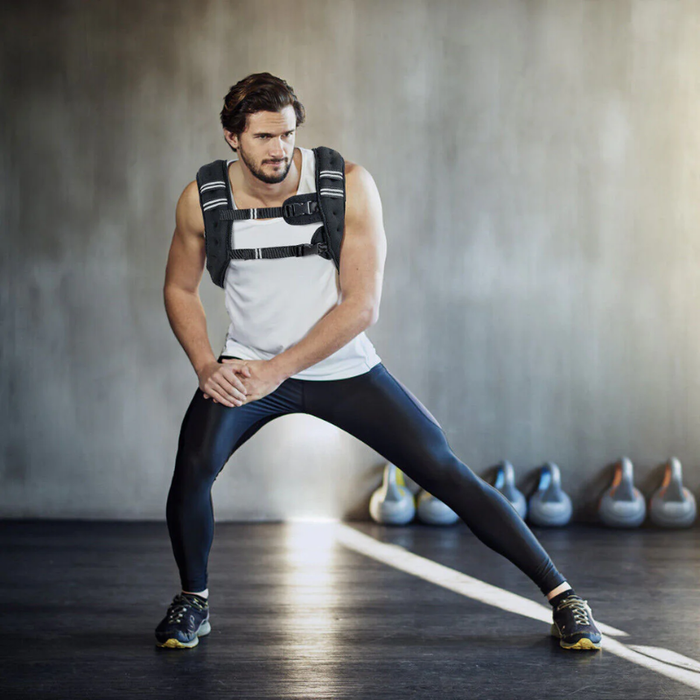 Chaleco Peso Ajustable Crossfit Reflectante Ejercicios Negro