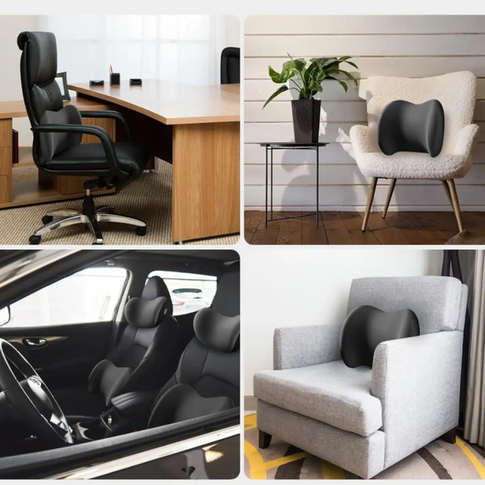 Cojin Corrector Espalda Lumbar Reposacabezas Asiento De Auto