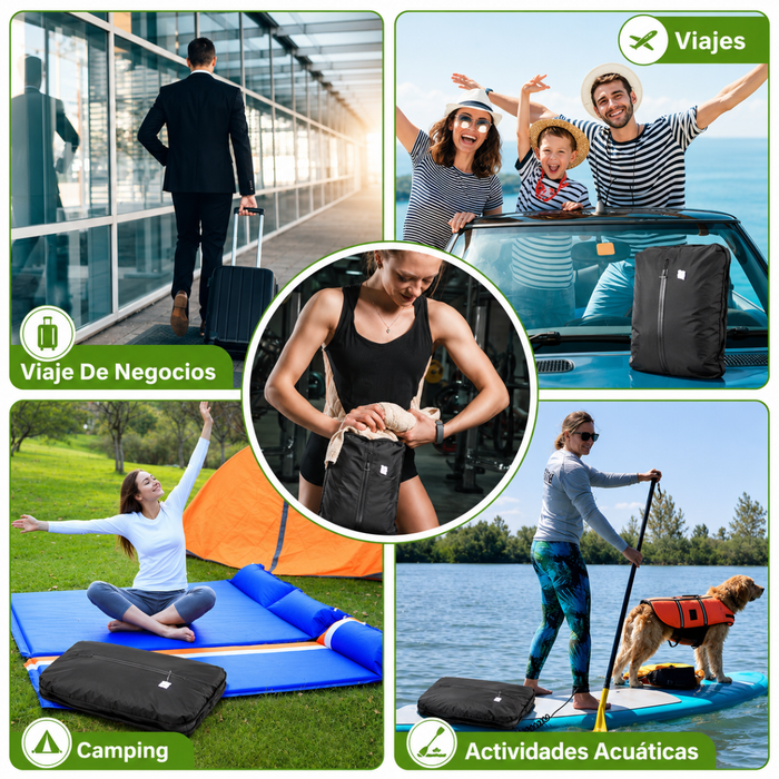 Bolsas Compresion Bolsa Viaje + Bomba Guardar Ropa Vacio 16l