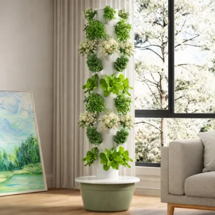 Torre Cultivo Hidroponico Vertical Altura Ajustable 9 Nivele