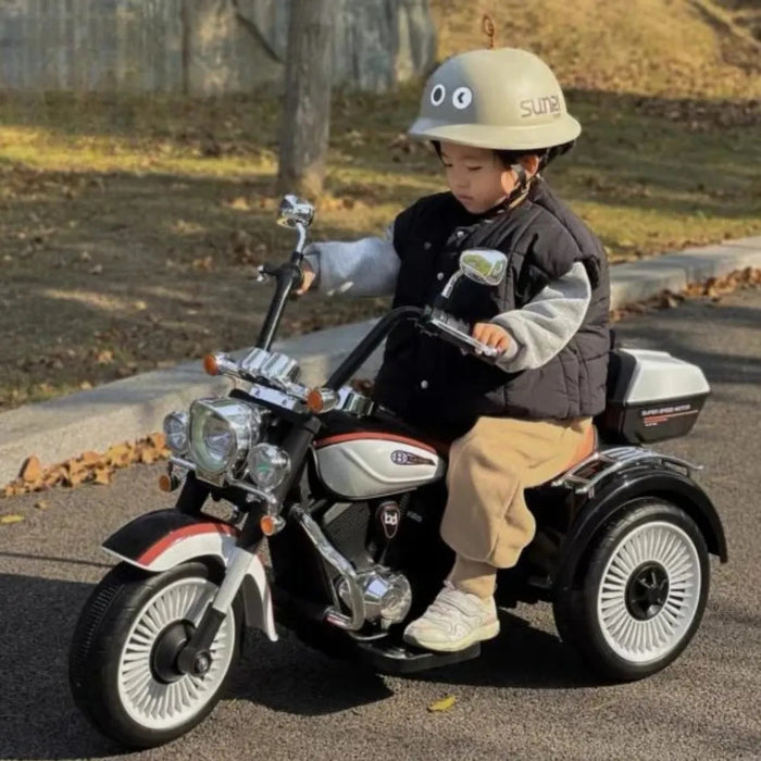 Motocicleta Montable Chopper Niños Policia Bluetooth Usb 12v