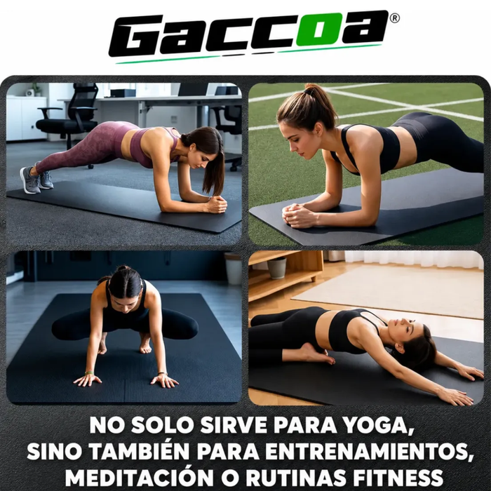 Mat Yoga Antideslizante Tapete Alfombra 1cm Ejercicio Pilate