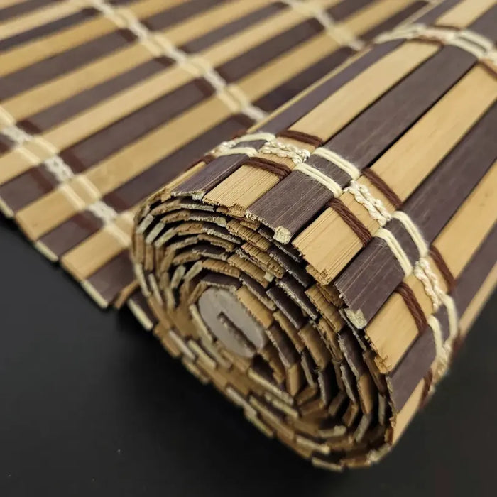 Cortina De Bambu Persiana Enrollable Roller Cortinas  Marrón