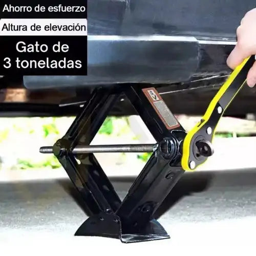Gata Tijera 3 Toneladas Automoviles + Llave Trinquete Manual