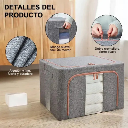 Canasto Ropa Cesta Organizador Almacenamiento Cesta Plegable