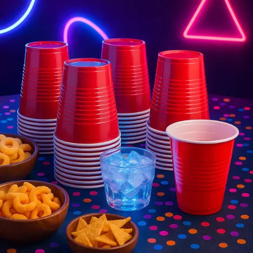 50 Vasos 16oz Desechables Plasticos 473ml Vaso Bebida Fiesta