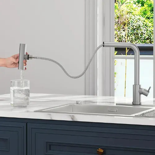 Llave Monomando Grifo Cocina Extension Flexible Lavaplatos