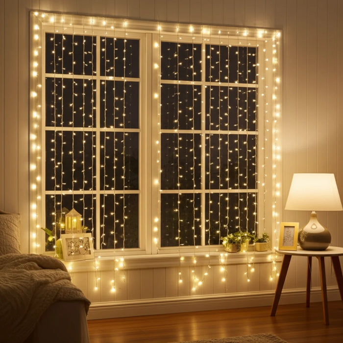 Cortina Led Cascadas Navideñas Cascada Luces Led 5x2m 800led