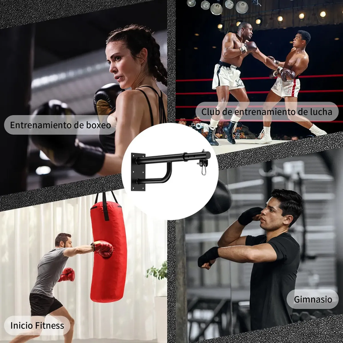 Soporte De Pared Saco De Boxeo 150kg Estirable Ejercicio
