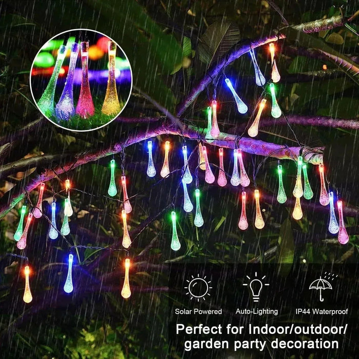 Luces Guirnalda Solar Exterior Luces Para Terrraza 5m 30led