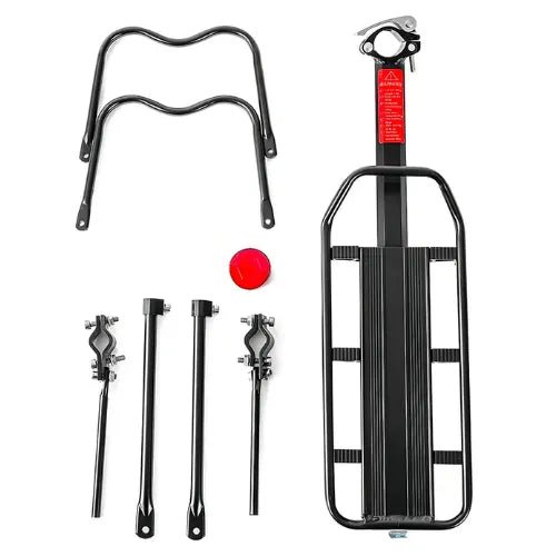 Parrilla Para Bicicleta Ajustable Con Reflector Hasta 60 Kg