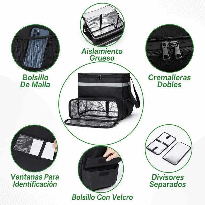 Bolso Termico Mochila Termica Delivery Expandible Repartidor