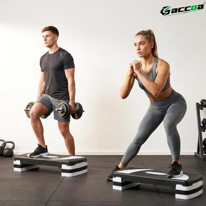 Step Aerobico Ajustable 3 Nivele Antideslizante Banco Fitnes