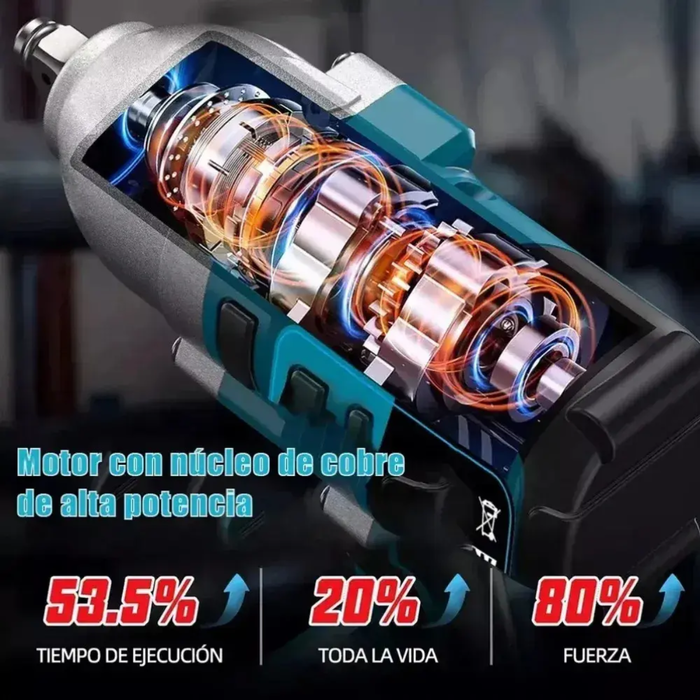 Taladro Gaccoa Llave Impacto 128v 5ah 550nm Maletín