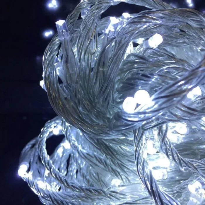 Luces Navidad Cascada De Luces Cascadas 120led 4mt Blancas