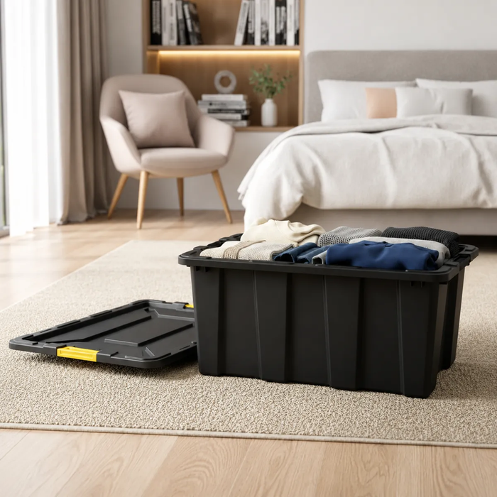 Caja Organizadora Herramientas Baul Apilable Abs 100 Litros