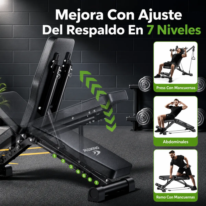 Banca Multifuncional Banca Pesas Plegable Gym Ejercicio 13-1