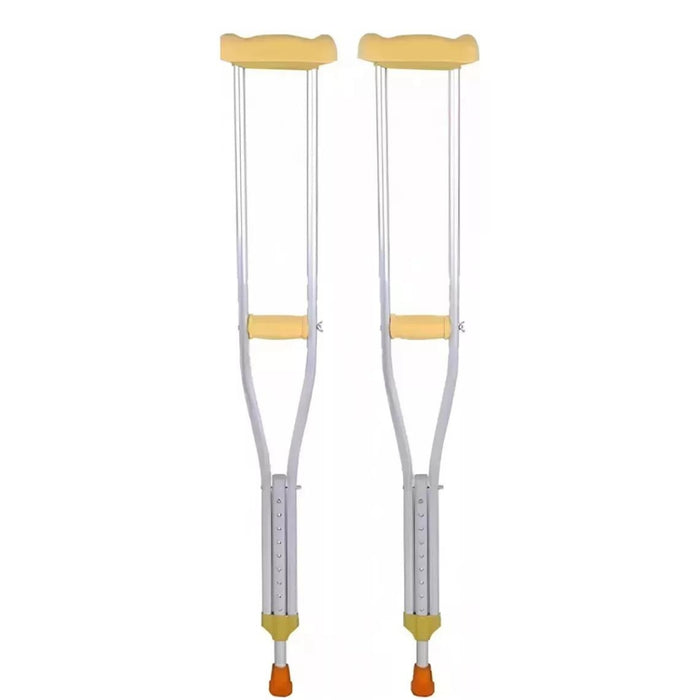 2 Baston Muletas Axilares De Aluminio Regulables Ortopedicas