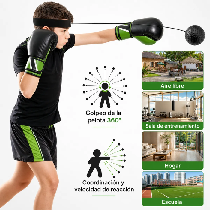 Pelotas Banda Cabeza Pelota Reflejos Entrenamiento De Boxeo
