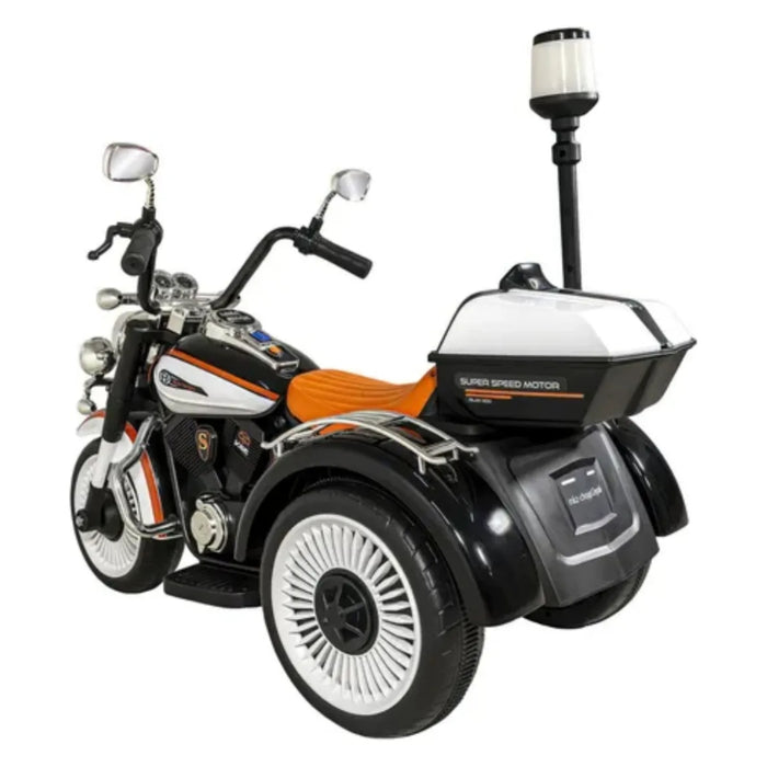 Motocicleta Montable Chopper Niños Policia Bluetooth Usb 12v