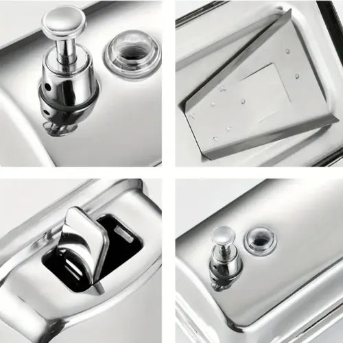 Dispensador Jabon Liquido Manual Jabonera Acero Baño 1000ml
