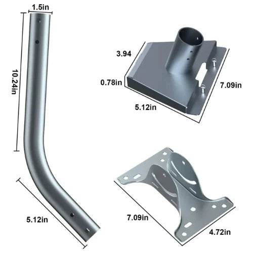 Soporte Mastil Antena Starlink Instalacion Angulo Ajustable