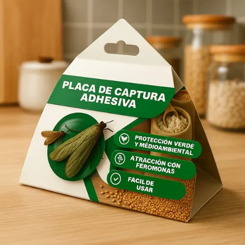 Pack 6 Trampas Adhesivas Polillas Baratas Pegajosas Insectos