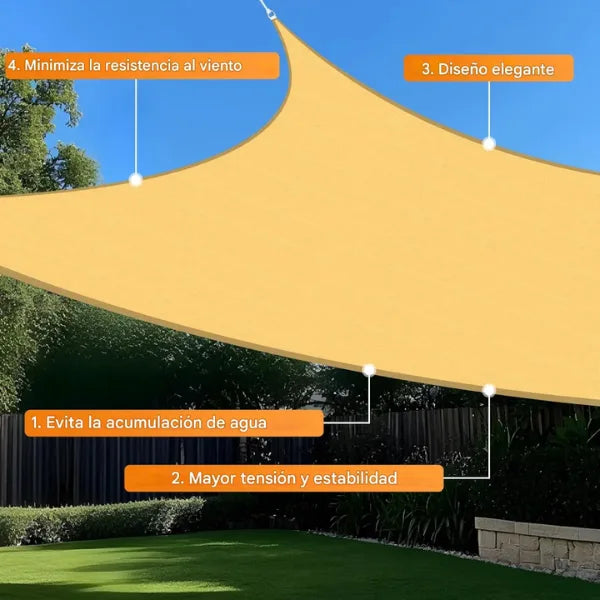 Toldo Vela Rectangular Toldos Grandes Toldo Impermeable 3x4