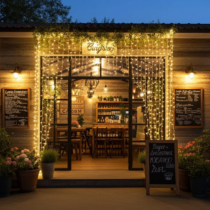 Cortina Led Cascadas Navideñas Cascada Luces Led 5x2m 800led