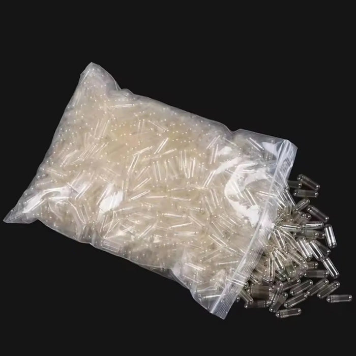 Pack 1000 Capsulas Gelatina Vacias Transparentes Capsula 2cm