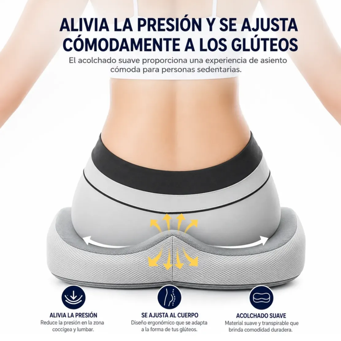 Cojin Hemorroide Espuma Dolor Lumbar Silla Ortopedico Coxis