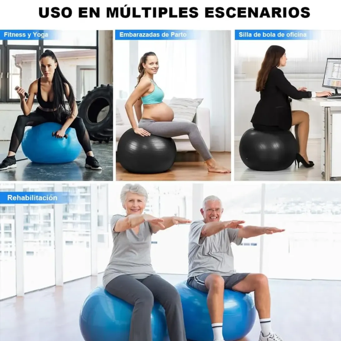 Pelota De Yoga Pilates Ejercicio Rehabilitacion Balon 75 Cm