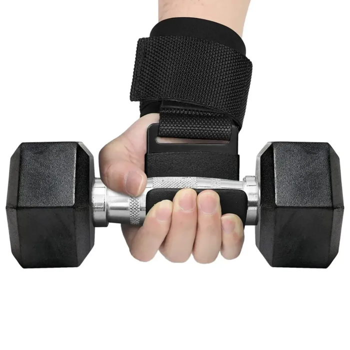 Correa De Levantamiento Pesas Ganchos Straps Gym Muñequera