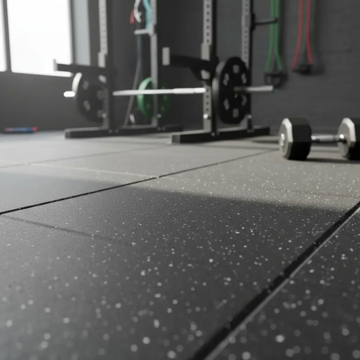 Piso Caucho Gimnasio Crossfit Tatami Goma 100x 100x2 Cm Gym