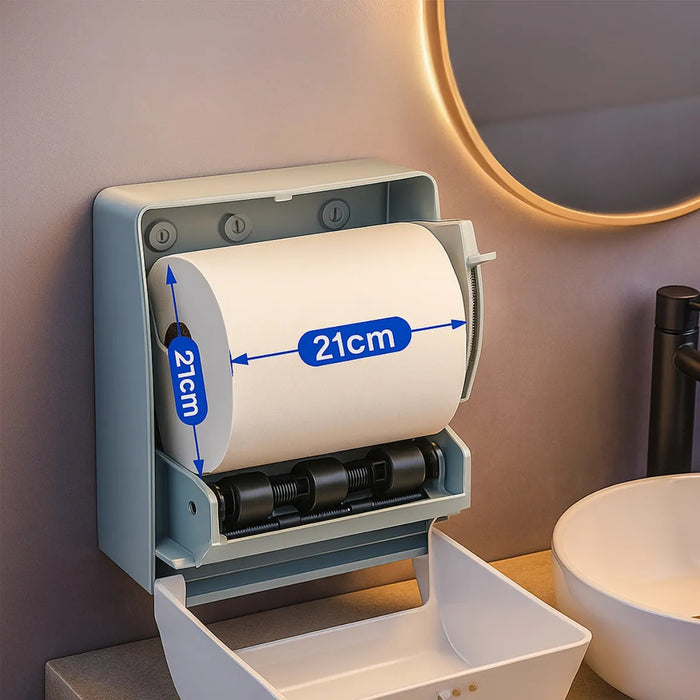 Dispensador Toalla Papel Higiénico Hoja Palanca Baño 200mts