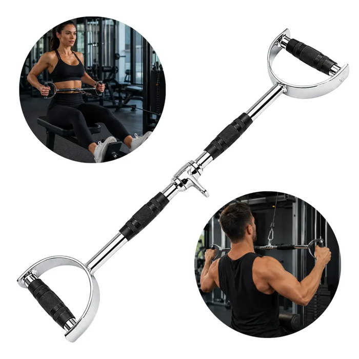Barra Dorsal De Gimnasio Polea Agarre Cromada Fitness Tricep