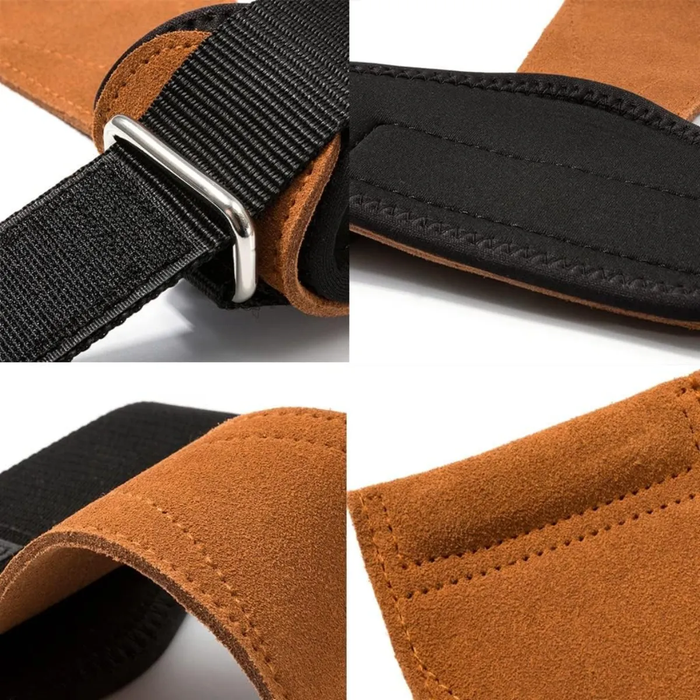 Set Correa Levantamiento Pesas Gancho Straps Gym Muñequera