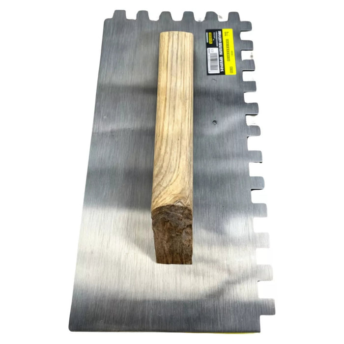 Llana Dentada Patacho 300x150mm Para Yeso Cemento Albañil