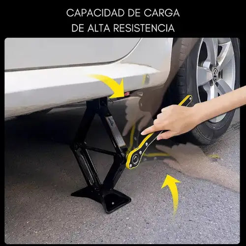 Gata Tijera 3 Toneladas Automoviles + Llave Trinquete Manual