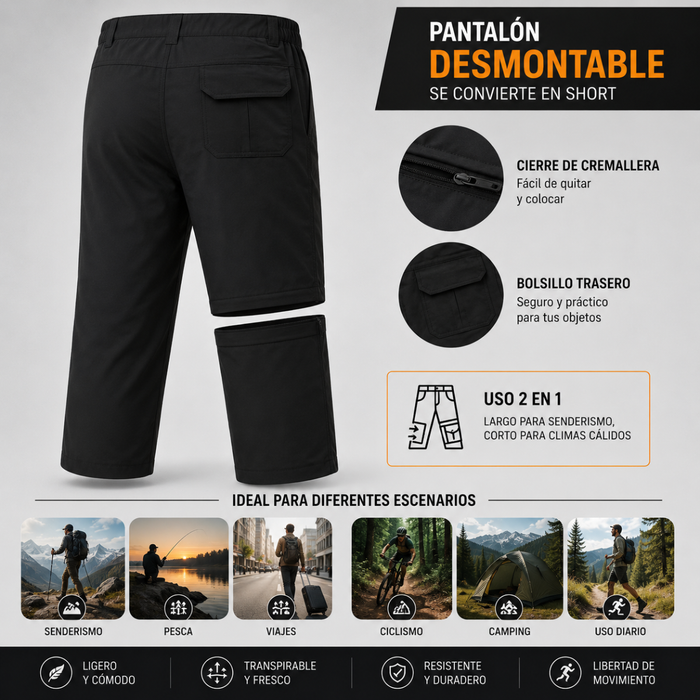 Pantalon Softshell Termico Impermeable Para Trekking Outdoor