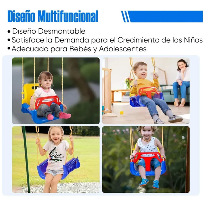 Columpios Infantiles Asiento Columpio Terraza Ajustable 3en1