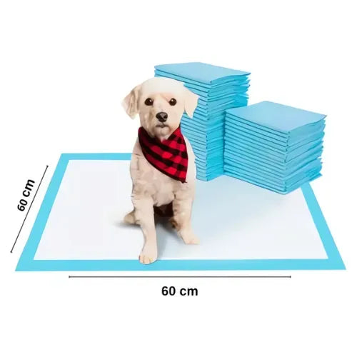 Pack 40 Pañales Tipo Sabanilla Mascotas Perros Gatos 60x60cm